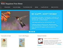 Tablet Screenshot of happinessyourhome.com
